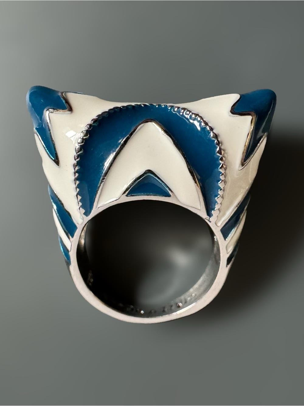 Star Wars Sterling Silver Ahsoka Lives Enamel Ring 925 Ahsoka Tano Clone Wars 8
